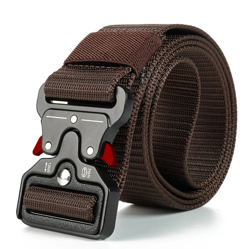 Tactical Quick Release Belt for Men & Women, Black Nylon, WARRIORS