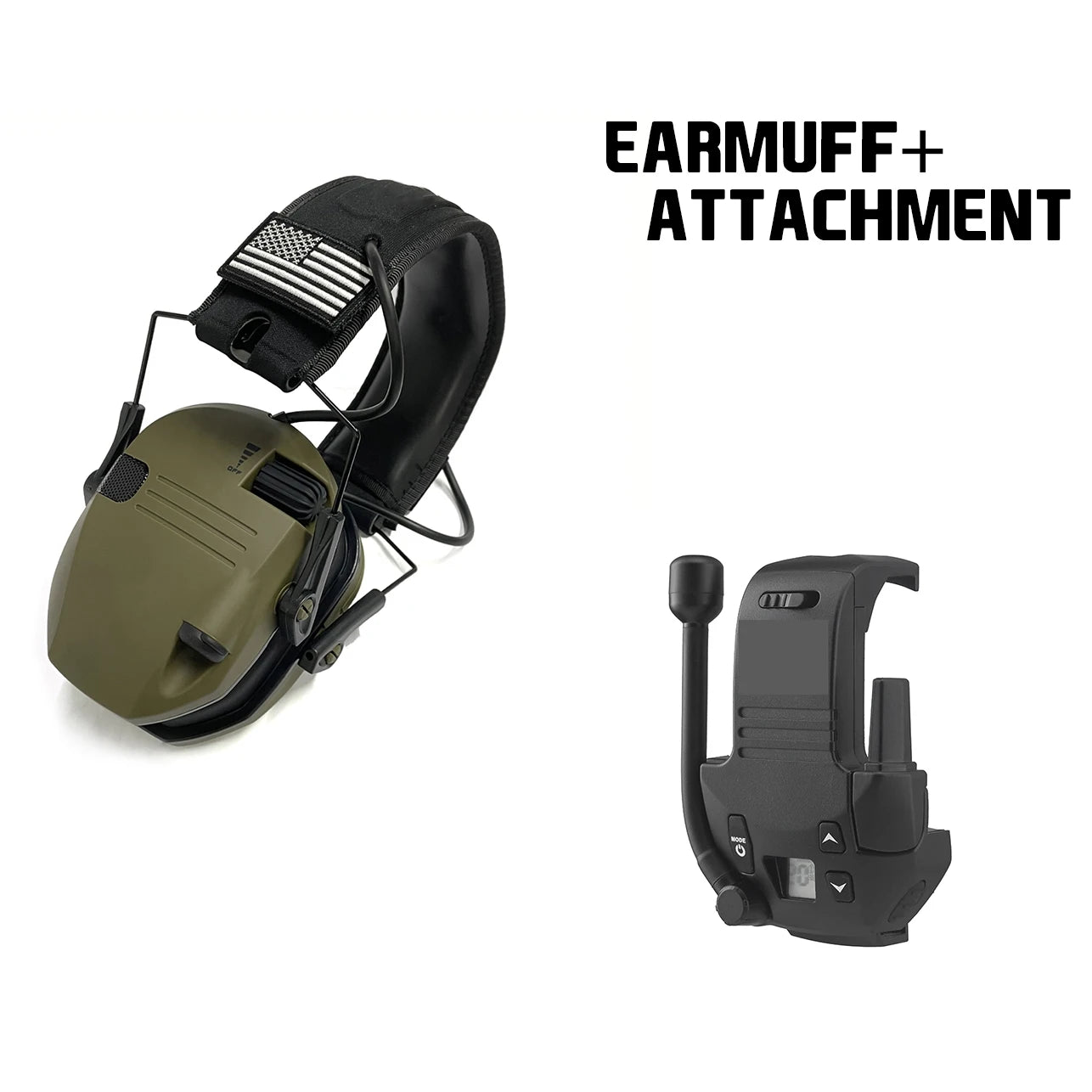 Walker's walkie talkie attachment