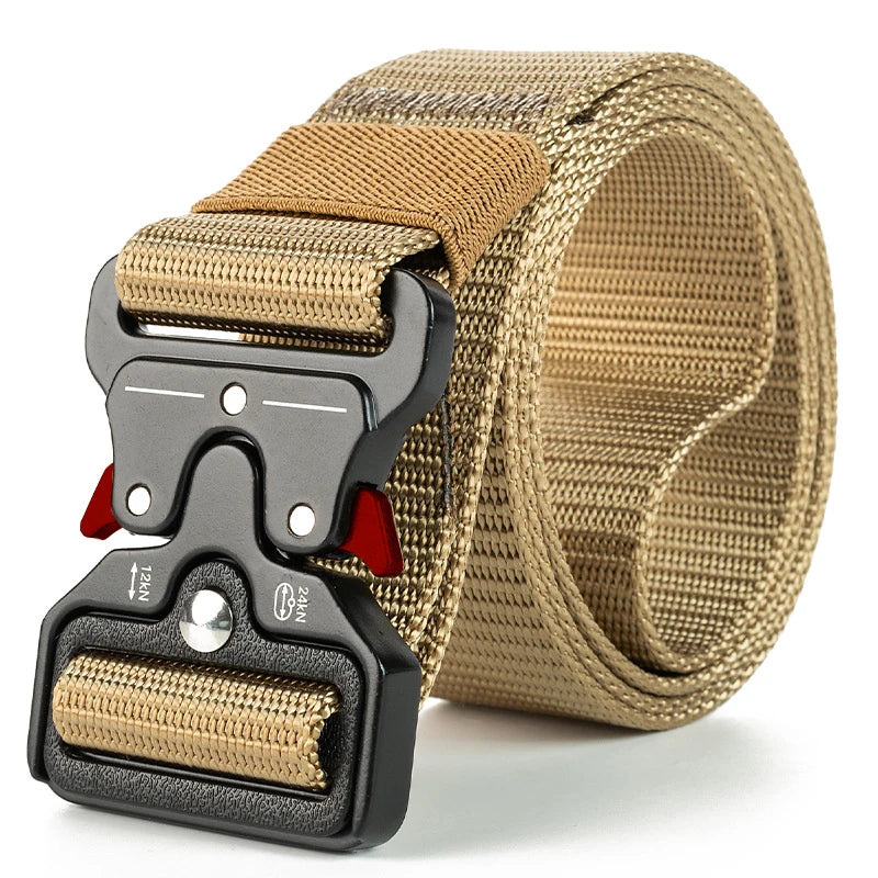 Tactical Quick Release Belt for Men & Women, Black Nylon, WARRIORS