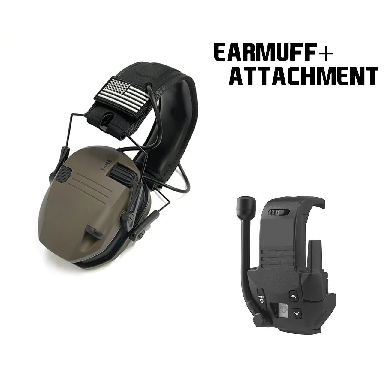 Walker's walkie talkie attachment