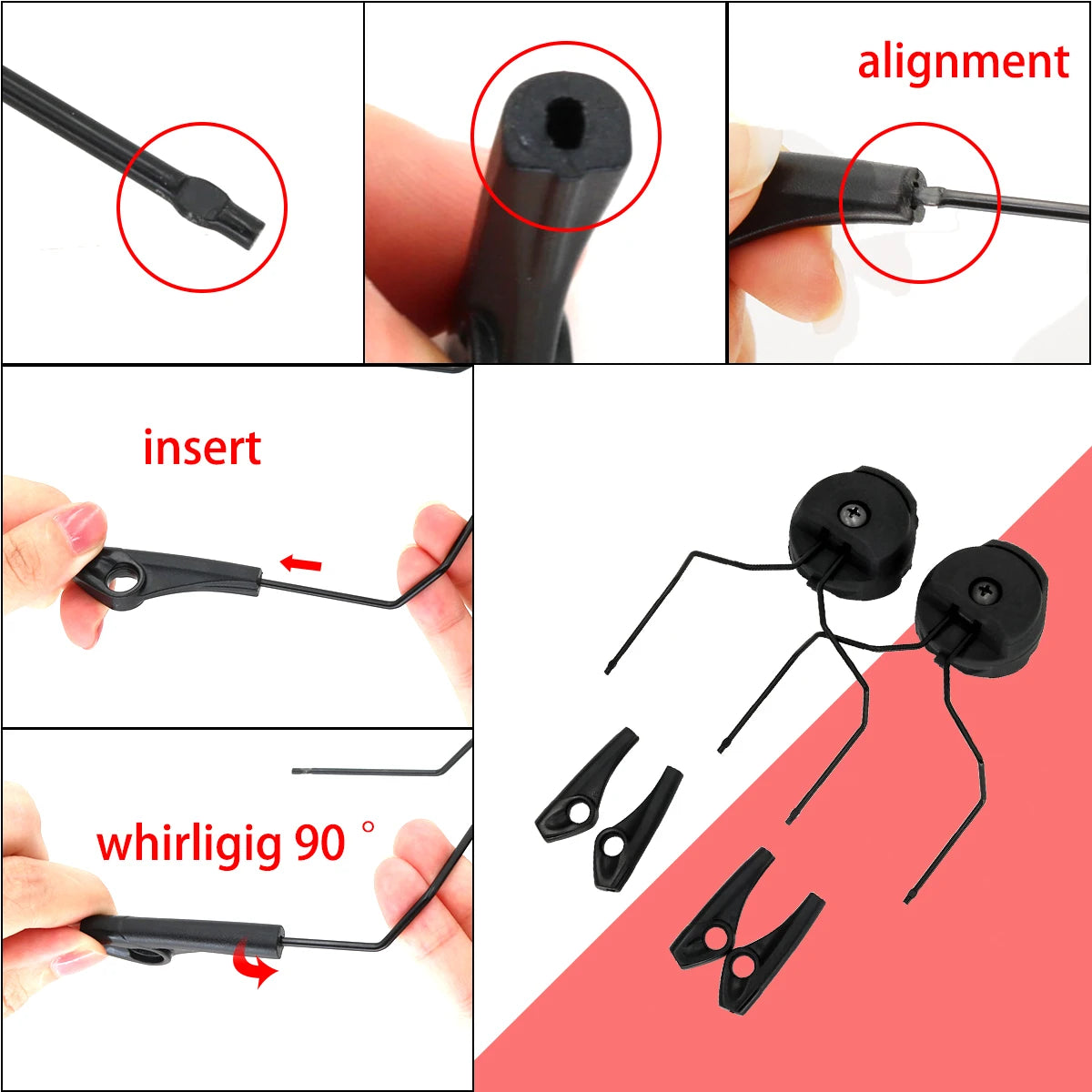 Walker Impact Sport Helmet Mounts | Standard Tactical Fit