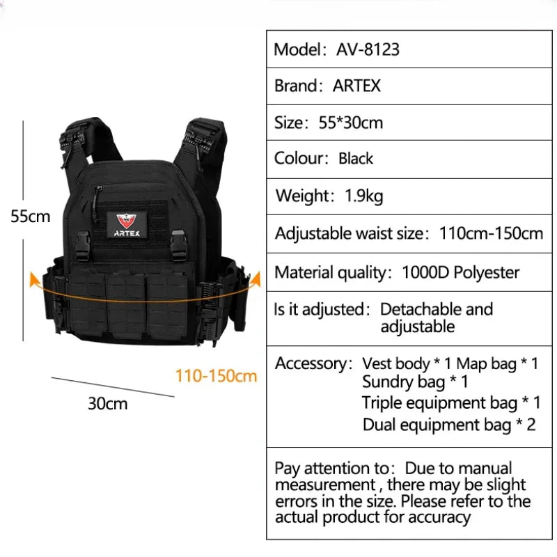 Ranger Green Tactical Plate Carrier Vest with Quick Release, WARRIORS