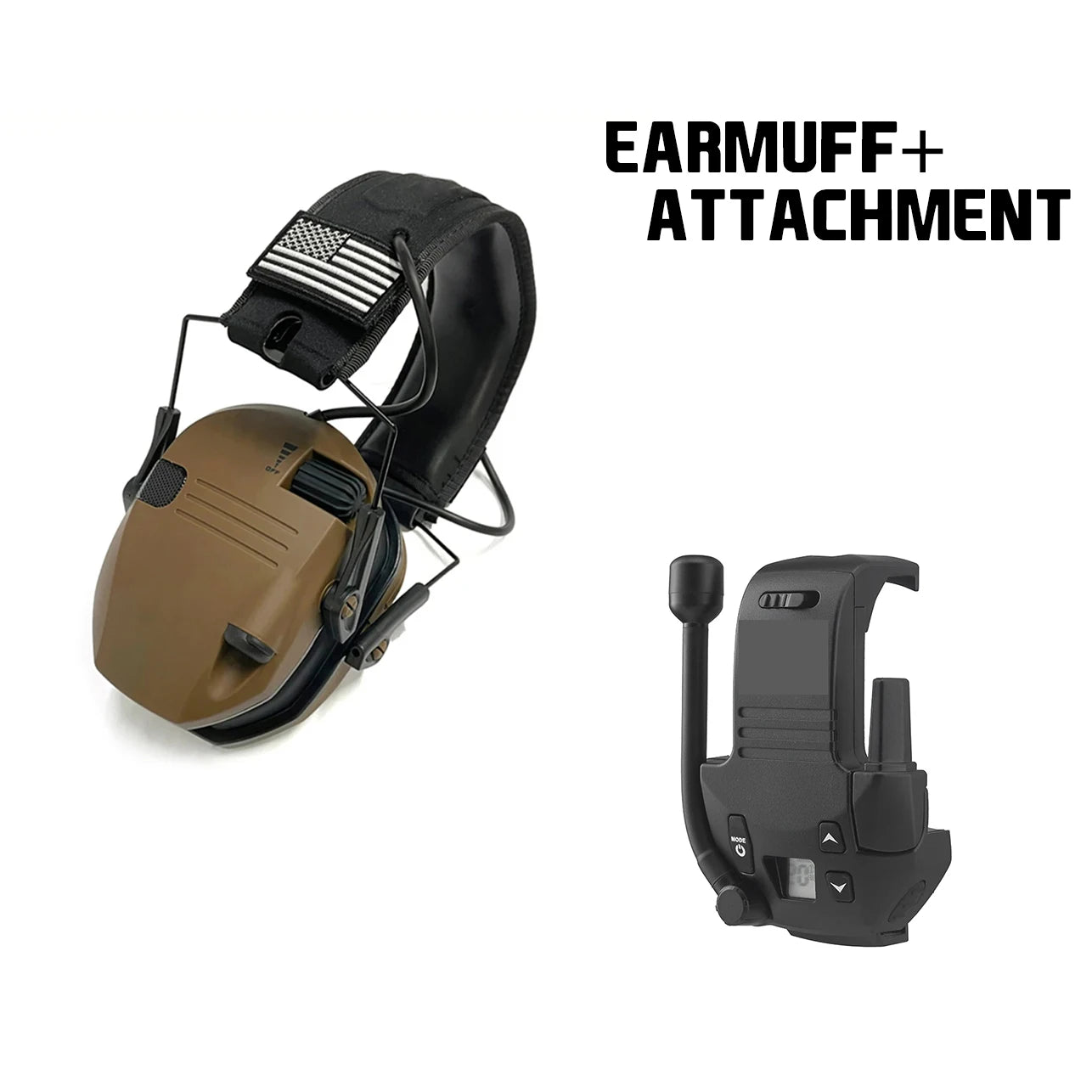 Walker's walkie talkie attachment