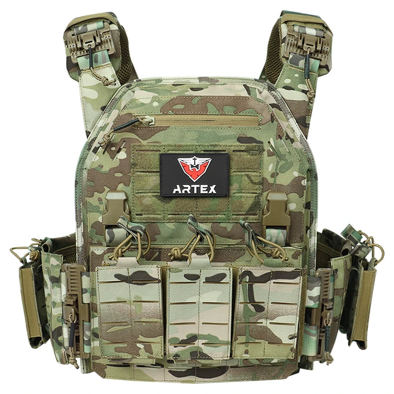 Ranger Green Tactical Plate Carrier Vest with Quick Release, WARRIORS