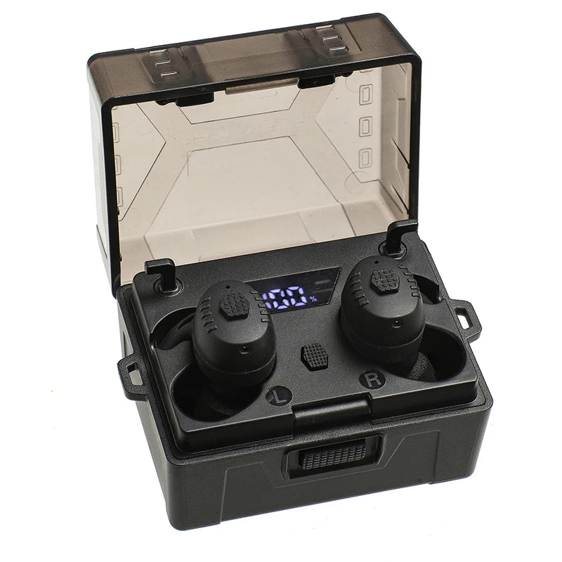 ARM NEXT E30 ear protection, reduce high decibel noise, amplify surrounding earplugs, Bluetooth