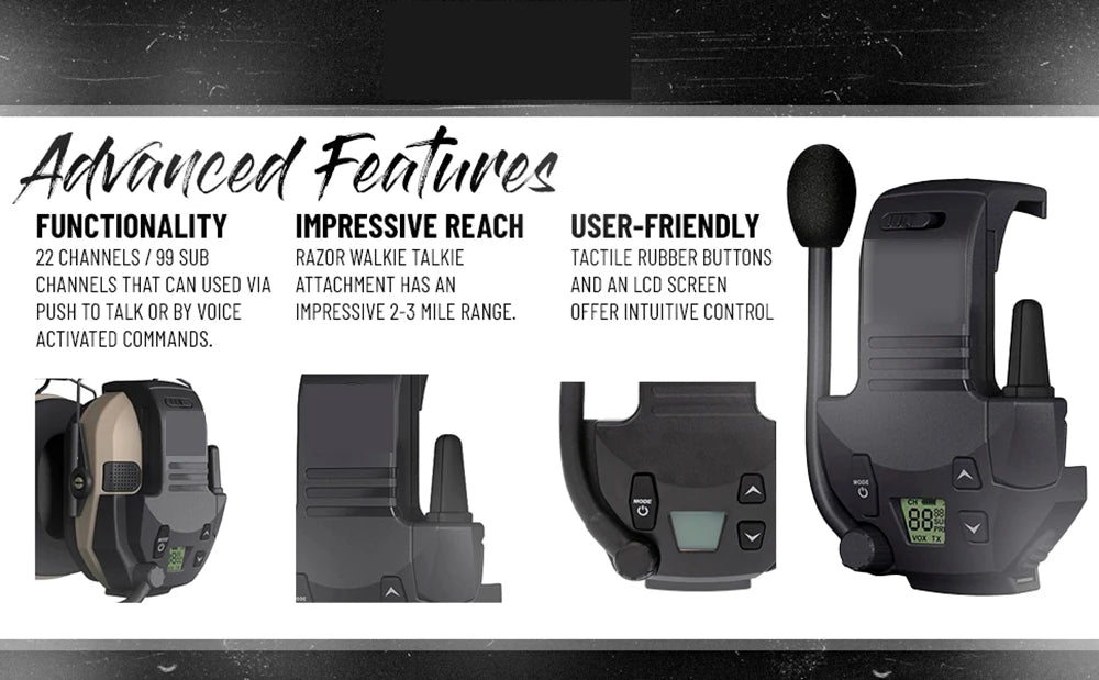 Walker's walkie talkie attachment