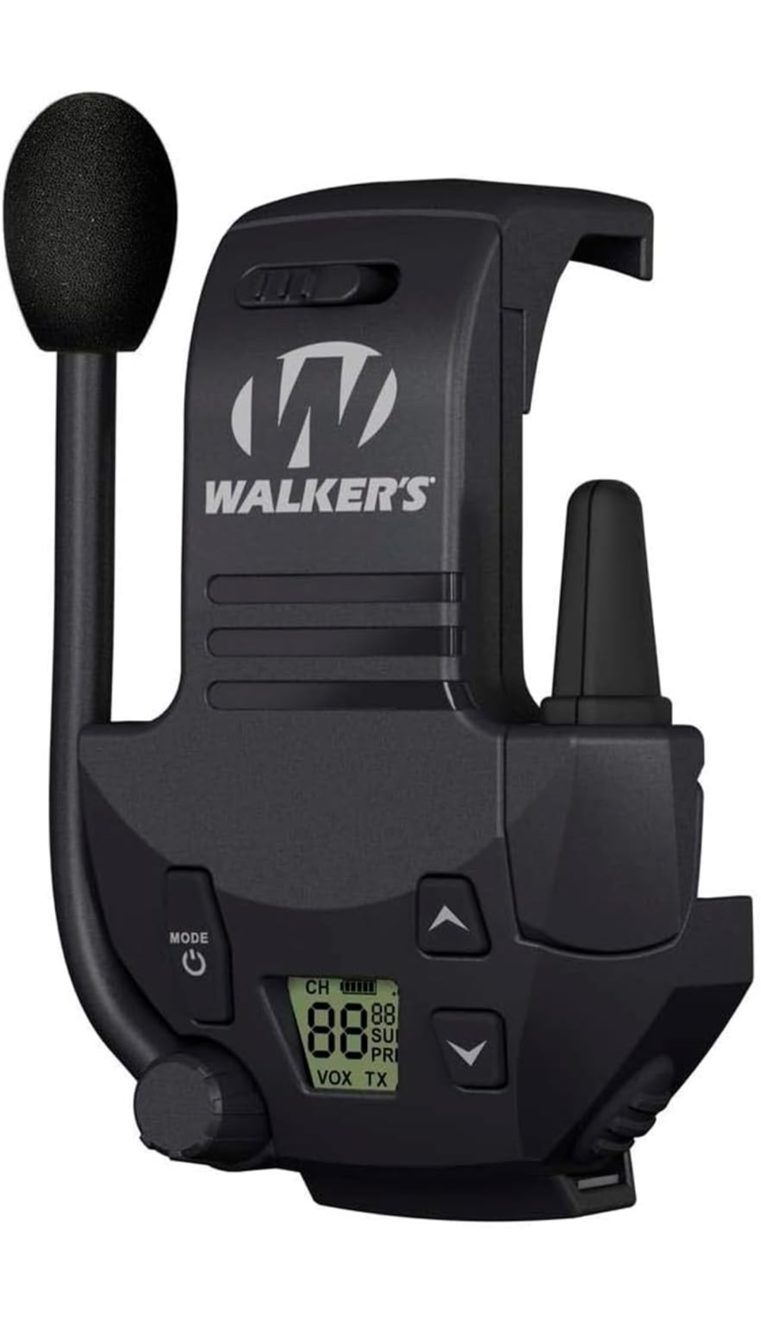 Walker's walkie talkie attachment