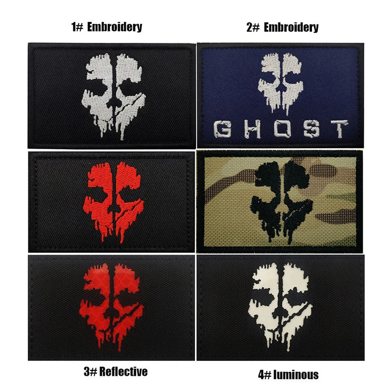 Ghost Velcro Patch