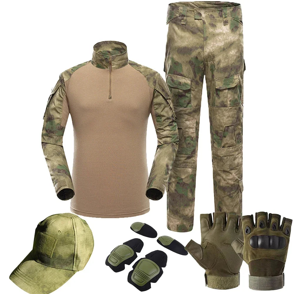 Tactical uniform elbow/knee pad set