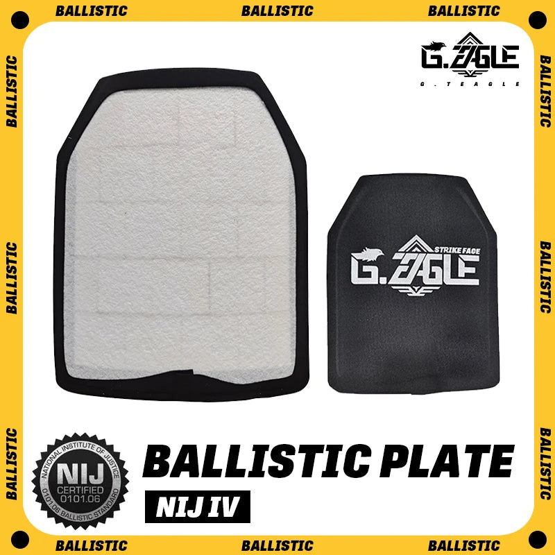 Level 4 rifle rated hard armor plate 10x12