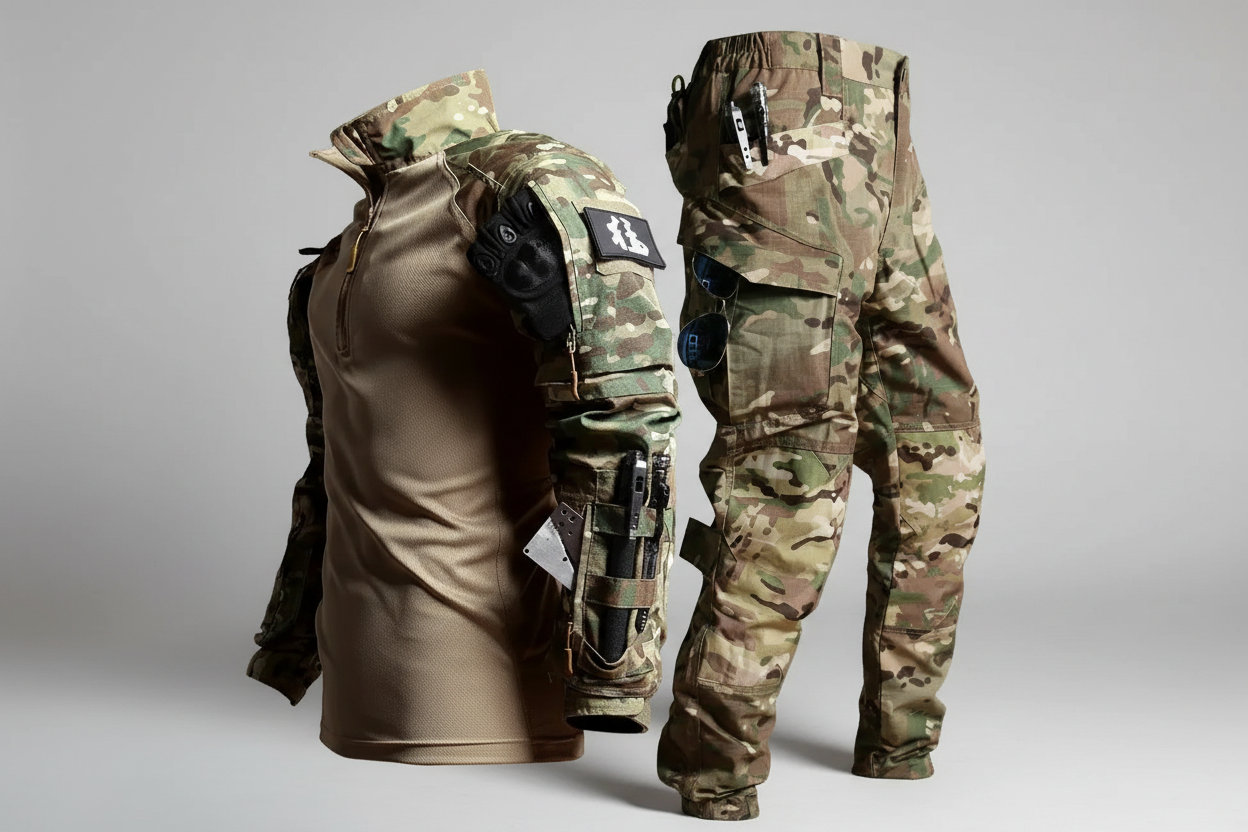 Tactical uniform elbow/knee pad set