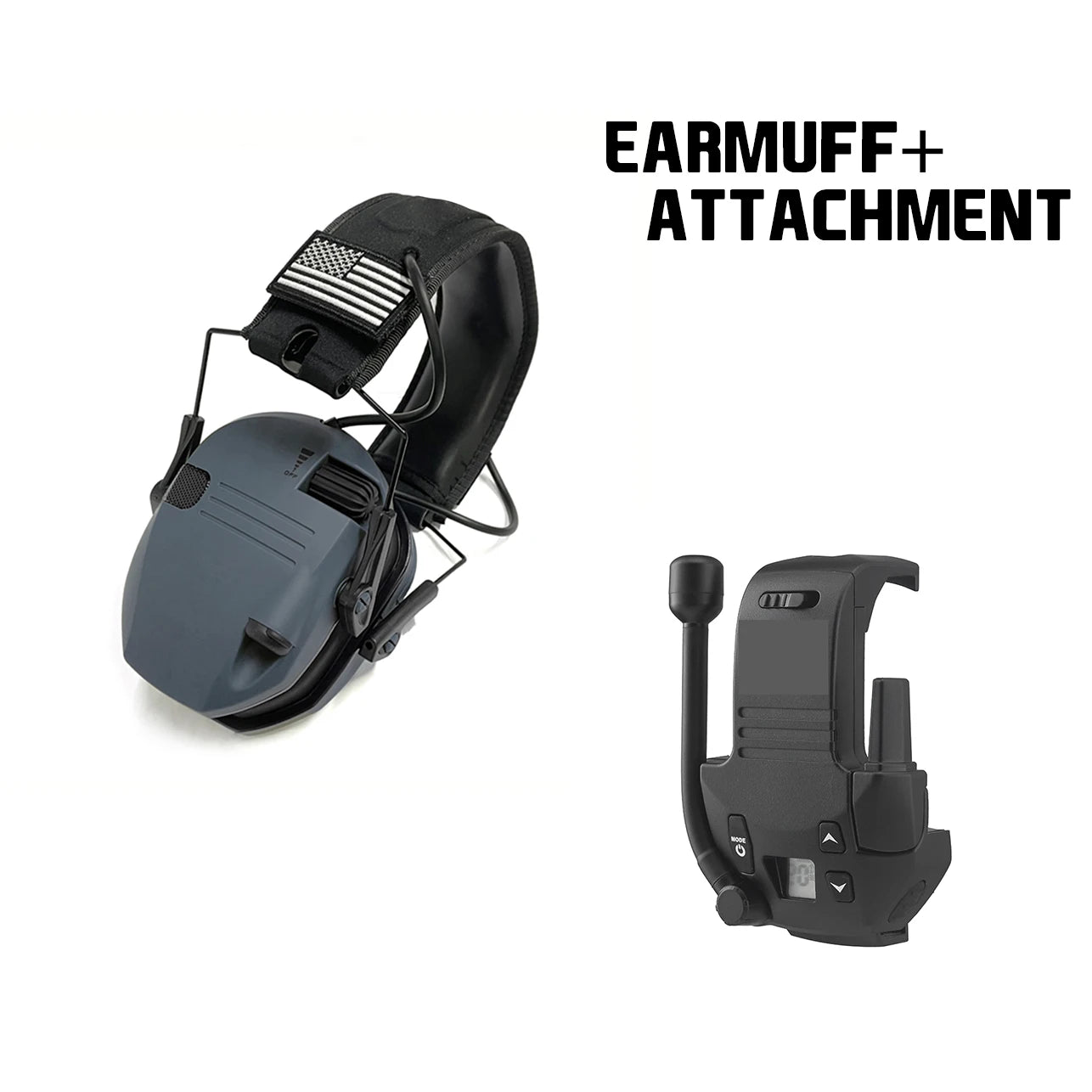 Walker's walkie talkie attachment