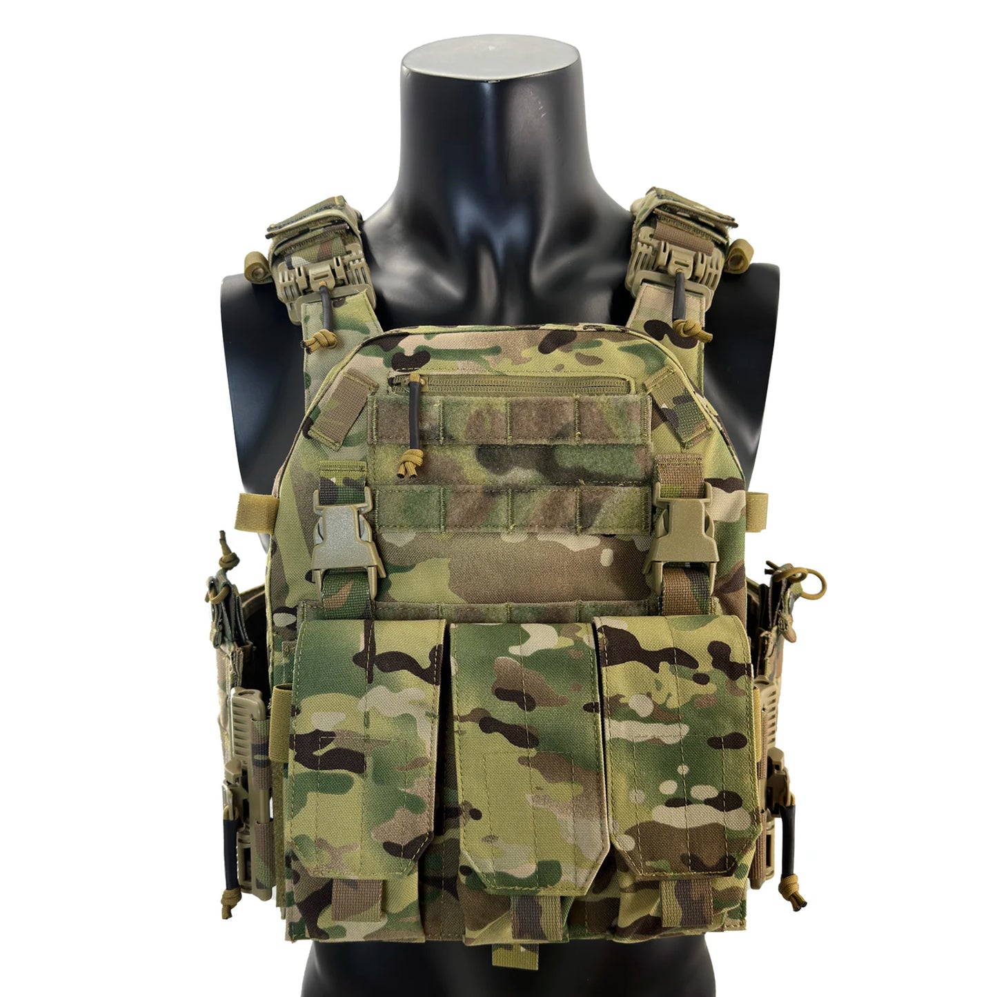 Tactical Vest Plate Carrier quick release and 3 mag pouches