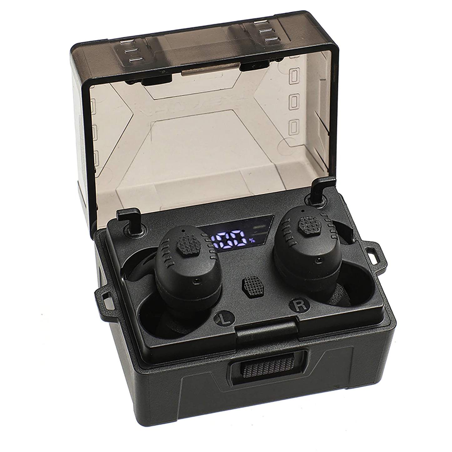 ARM NEXT E30 ear protection, reduce high decibel noise, amplify surrounding earplugs, Bluetooth