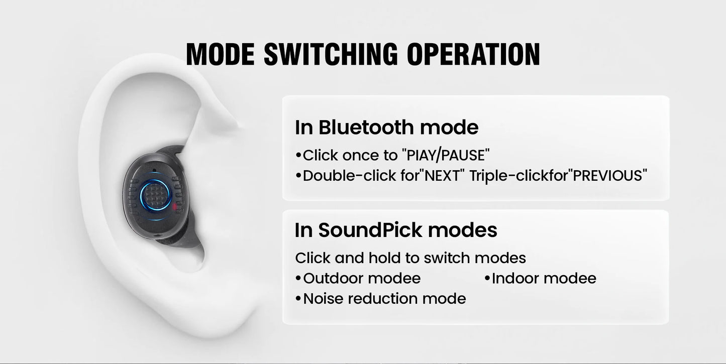 ARM NEXT E30 ear protection, reduce high decibel noise, amplify surrounding earplugs, Bluetooth